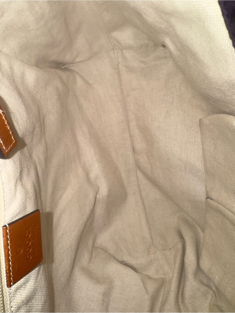 Gucci rare Purple GG Monogram Tote Bag ✅ AUTHENTIC ✅ - Picture 6 of 8